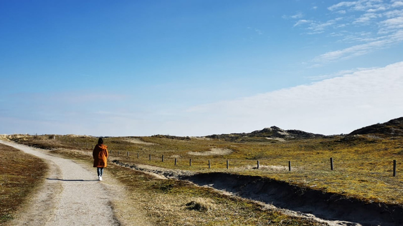 Strandhuisje aan zee